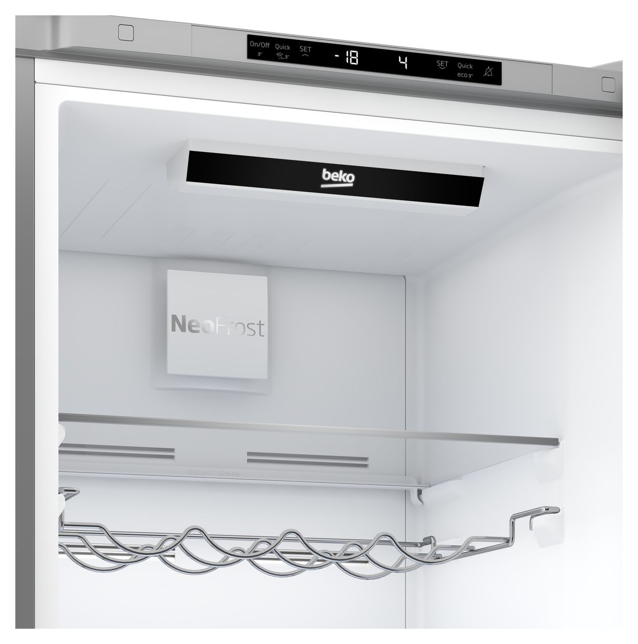 RCNA366I40XBN 215 l / 109 l Kühl-Gefrierkombi freistehend NoFrost 249 kWh Jahr  (Metallisch) 