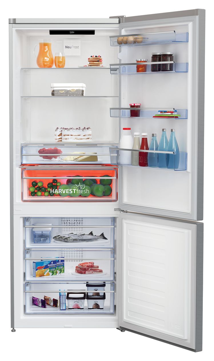 RCNE560E50ZXPN 356 l / 158 l Kühl-Gefrierkombi freistehend NoFrost 243 kWh Jahr  (Edelstahl) 