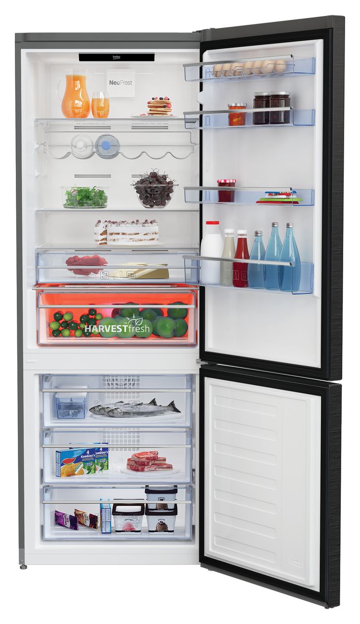 RCNE560E60ZXRN 356 l / 158 l Kühl-Gefrierkombi freistehend NoFrost 243 kWh Jahr  (Edelstahl) 