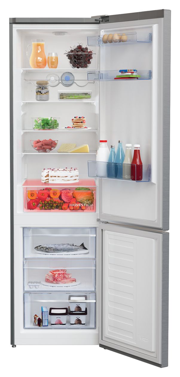 RCSA406K60XBN 266 l / 120 l Kühl-Gefrierkombi freistehend 162 kWh Jahr  (Edelstahl) 