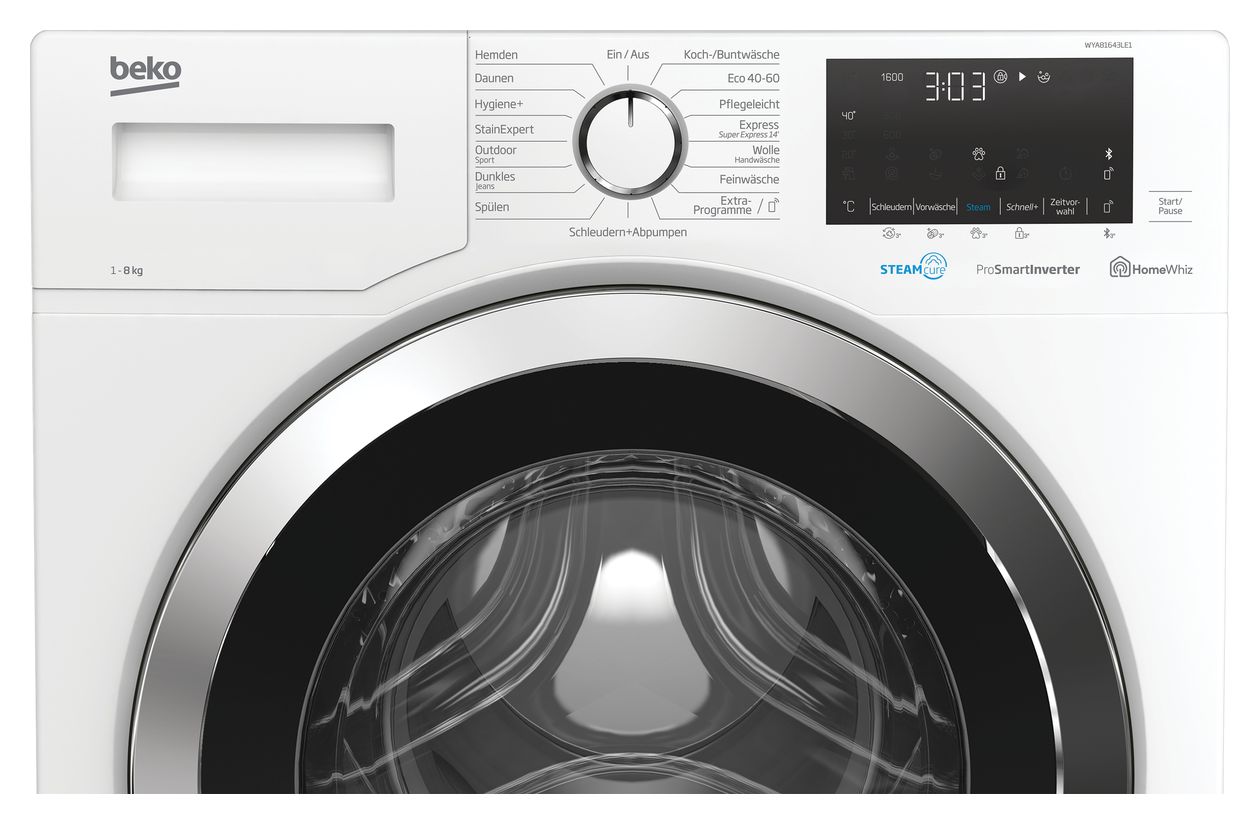 WYA81643LE1 8 kg Frontlader Waschmaschine 1600 U/min AutoClean 