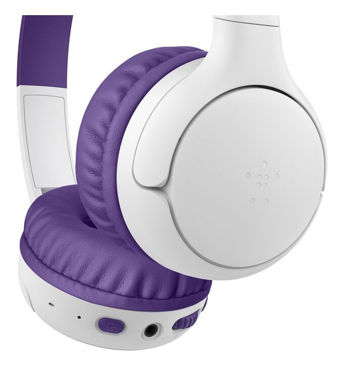 SoundForm Mini 2 On-Ear Bluetooth Kopfhörer kabelgebunden/kabellos  (Weiß, Violett) 