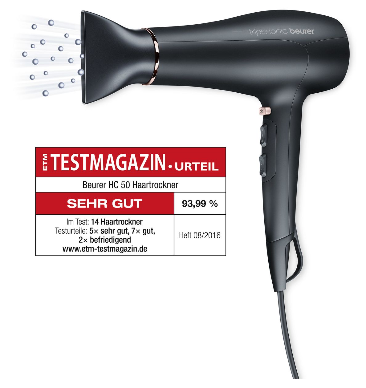 HC50 StylePro Haartrockner 2200 W  (Schwarz) 