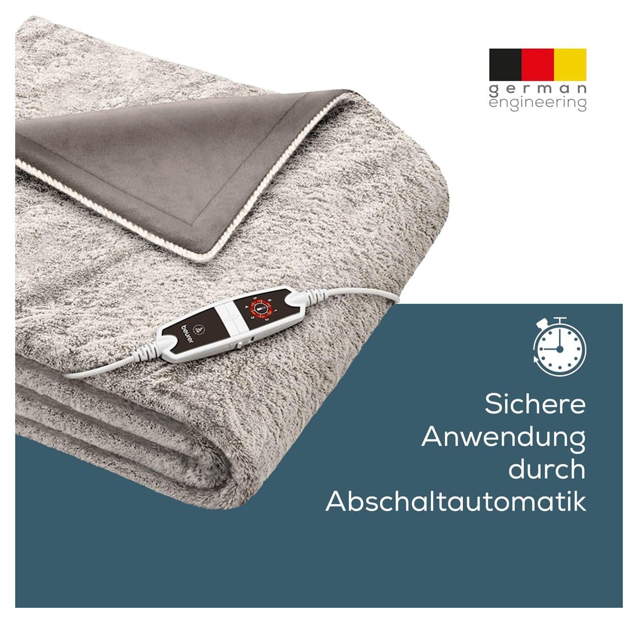 HD150 XXL Heizdecke 150 W  (Graubraun) 