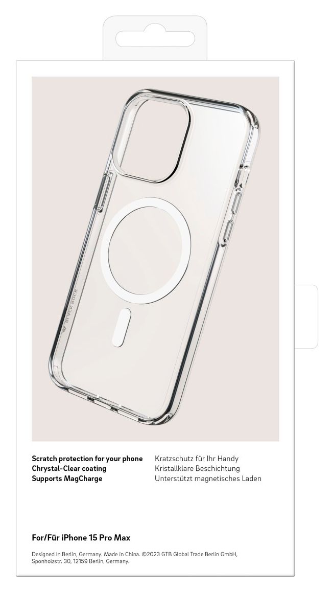 Mag Clear Case Cover für Apple iPhone 15 Pro Max  (Transparent) 
