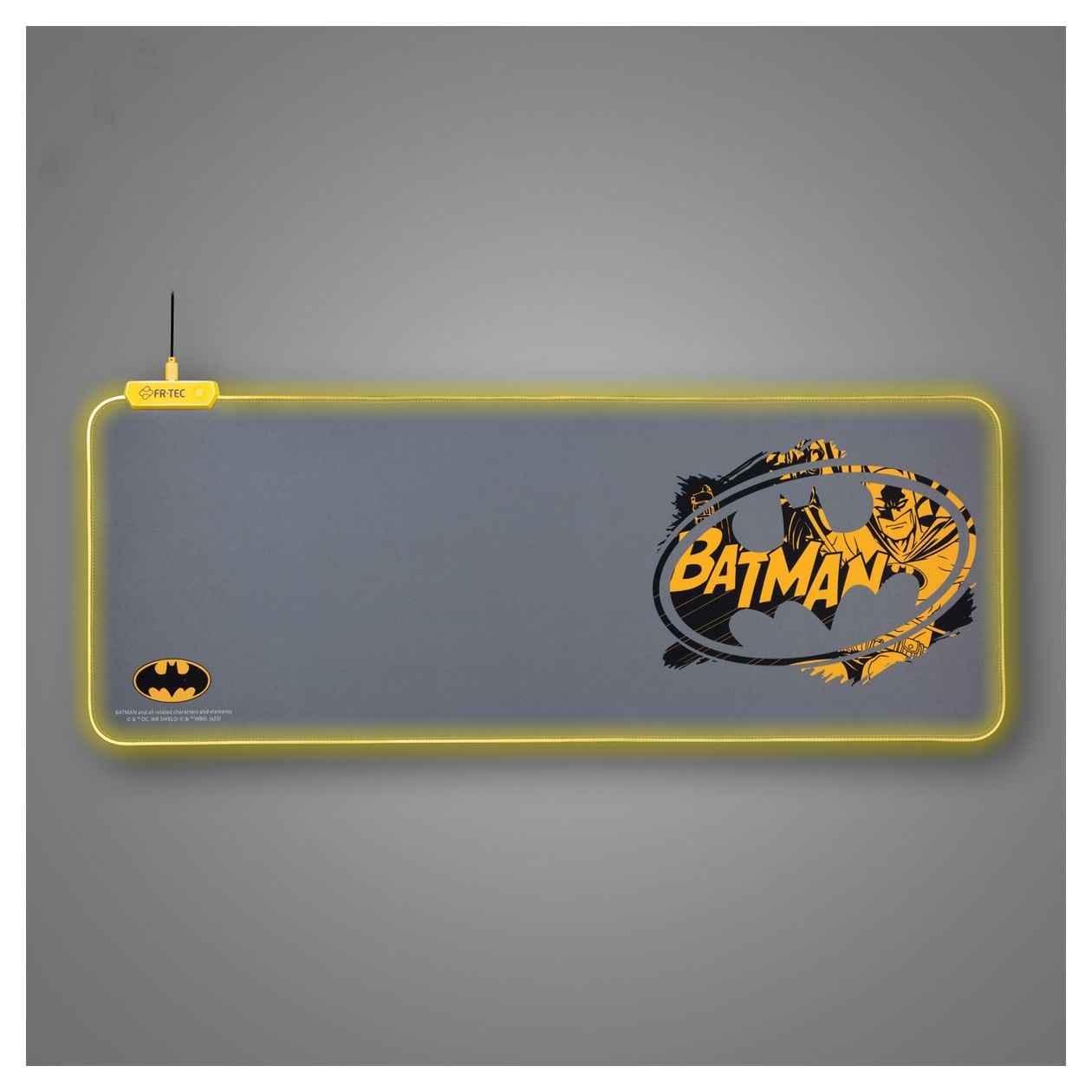 DC Batman Mauspad  (Schwarz, Grau, Gelb) 