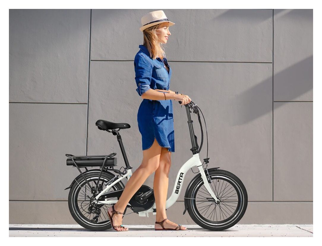 Berta 50,8 cm (20") 250 W E-Bike 7,8 Ah  (Schwarz, Weiß) 