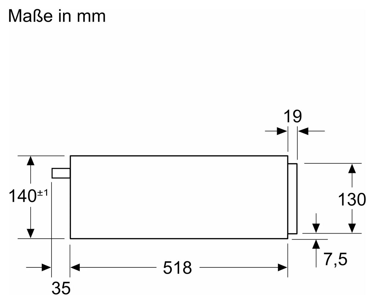 Serie 8 BIC9101M1 Wärmeschublade 14 cm 30 - 80 °C (Schwarz) 