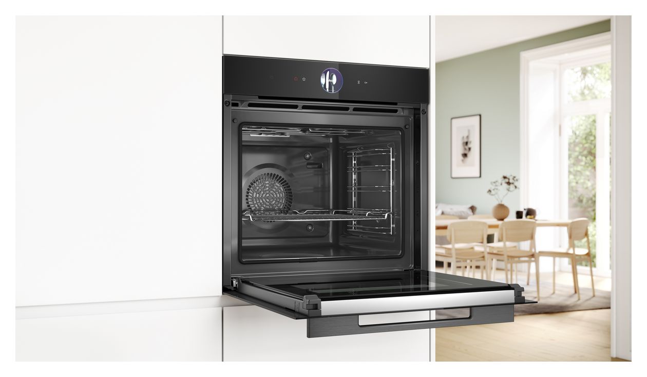 Serie 8 HBG7764BG Einbaubackofen groß AutoClean (Schwarz) 