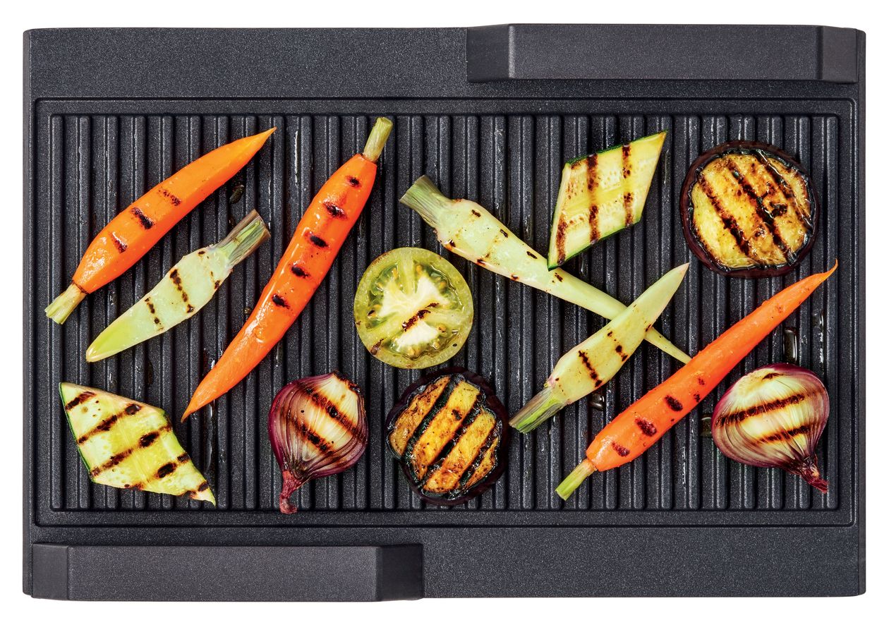 HEZ390522 Grillplatte 370 mm für FlexZonen mit Induktion 