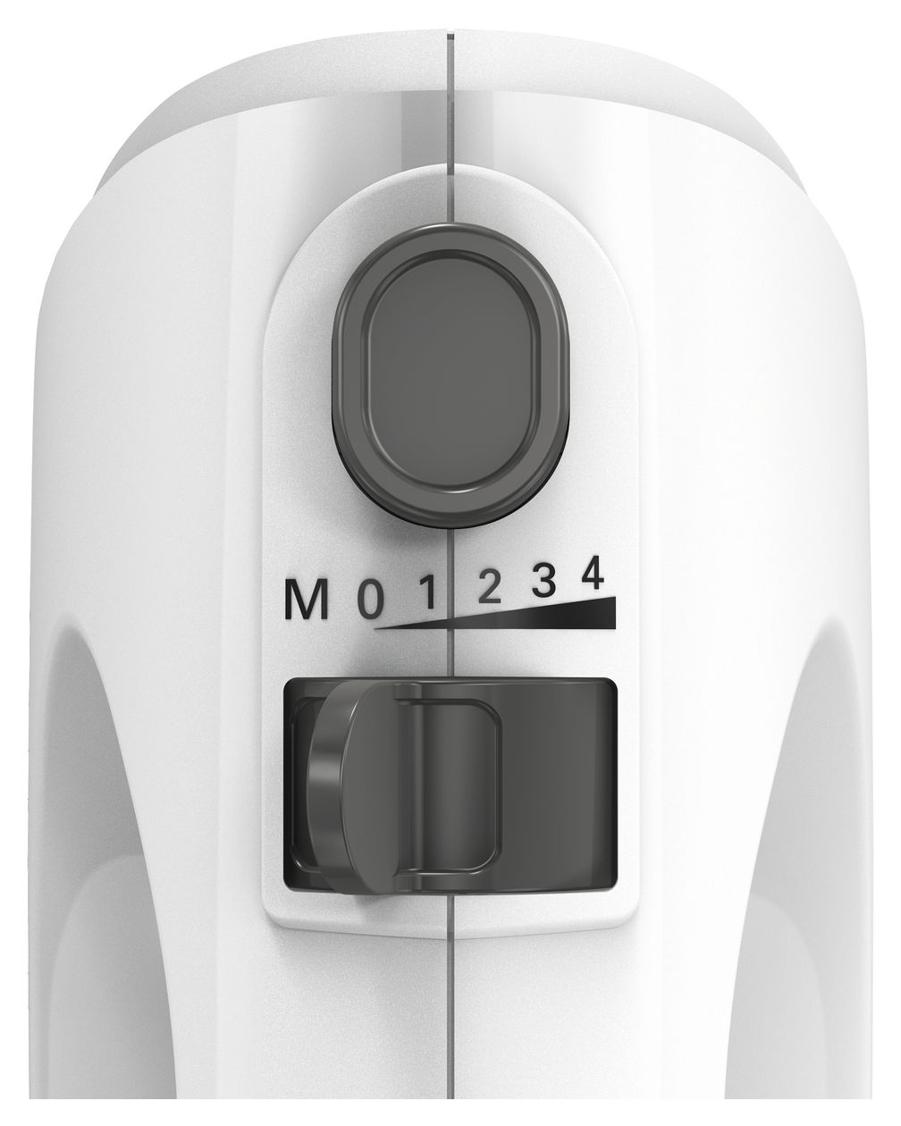 MFQ24200 CleverMixx Handmixer 400 W 4 Stufen (Gebürsteter Stahl, Weiß) 