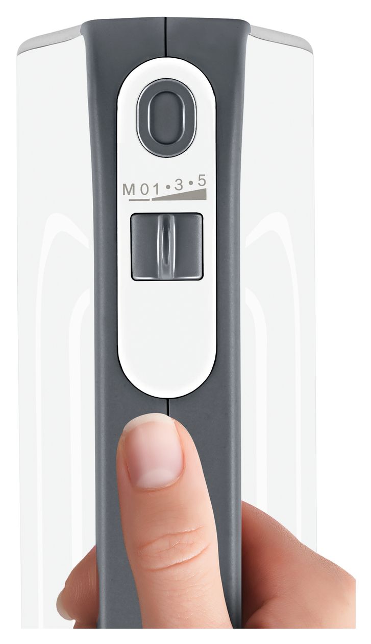 MFQ4840 Styline Handmixer 575 W 5 Stufen  (Silber, Weiß) 