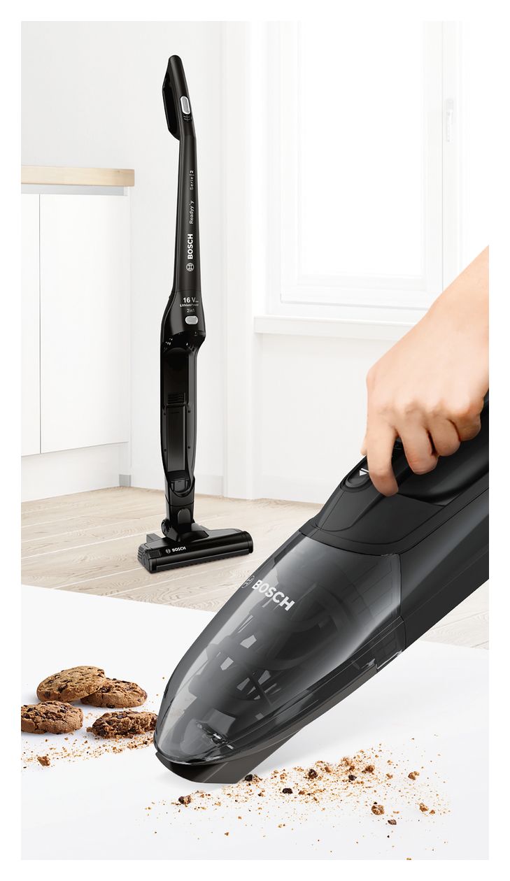 Serie 2 BCHF216B Handstaubsauger Beutellos bis 40 min Laufzeit 14,4 V Zyklonal  (Schwarz) 