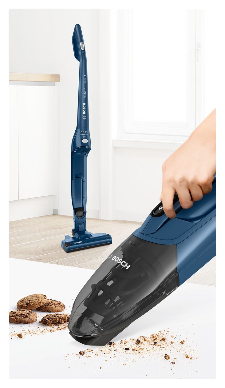 Serie 2 BCHF216S Handstaubsauger Beutellos bis 40 min Laufzeit 14,4 V  (Blau) 