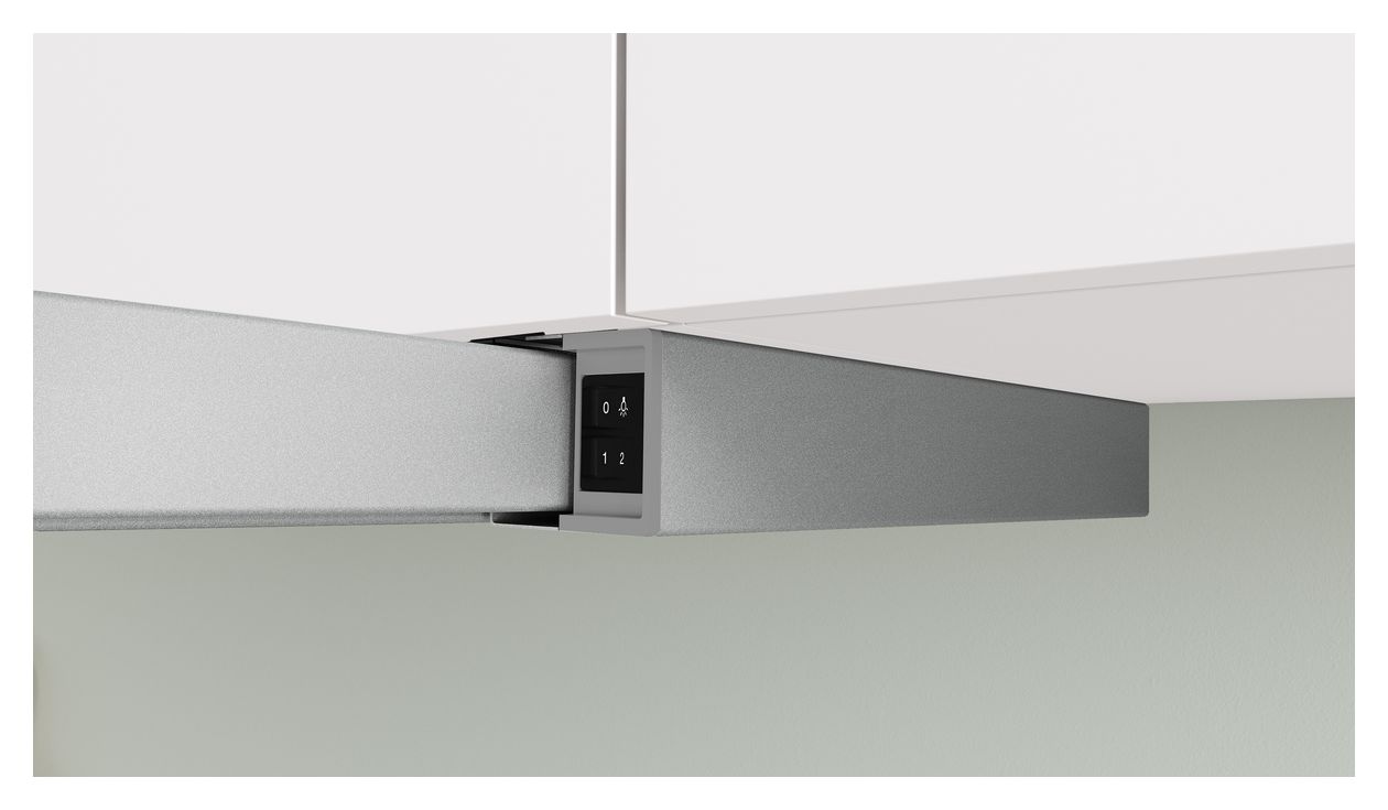 Serie 2 DFL063W57 Abluft/Umluft Dunstabzugshaube/Esse Einbau 60 cm (Metallisch, Silber) 