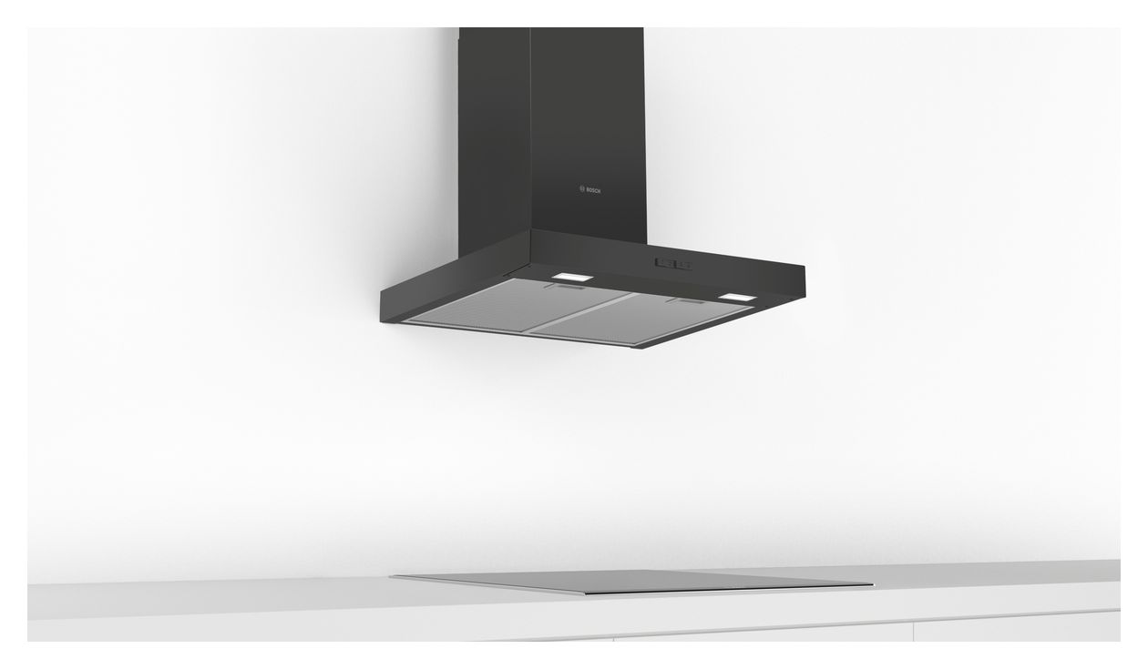 Serie 2 DWB66BC60 Abluft Dunstabzugshaube/Esse Wand 60 cm (Schwarz) 