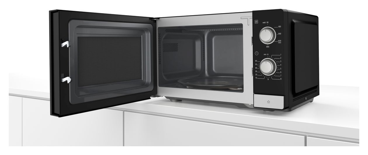 Serie 2 FFL020MS2 Freistehende Mikrowelle 800 W Größe: klein 5 Stufen  (Schwarz, Edelstahl) 