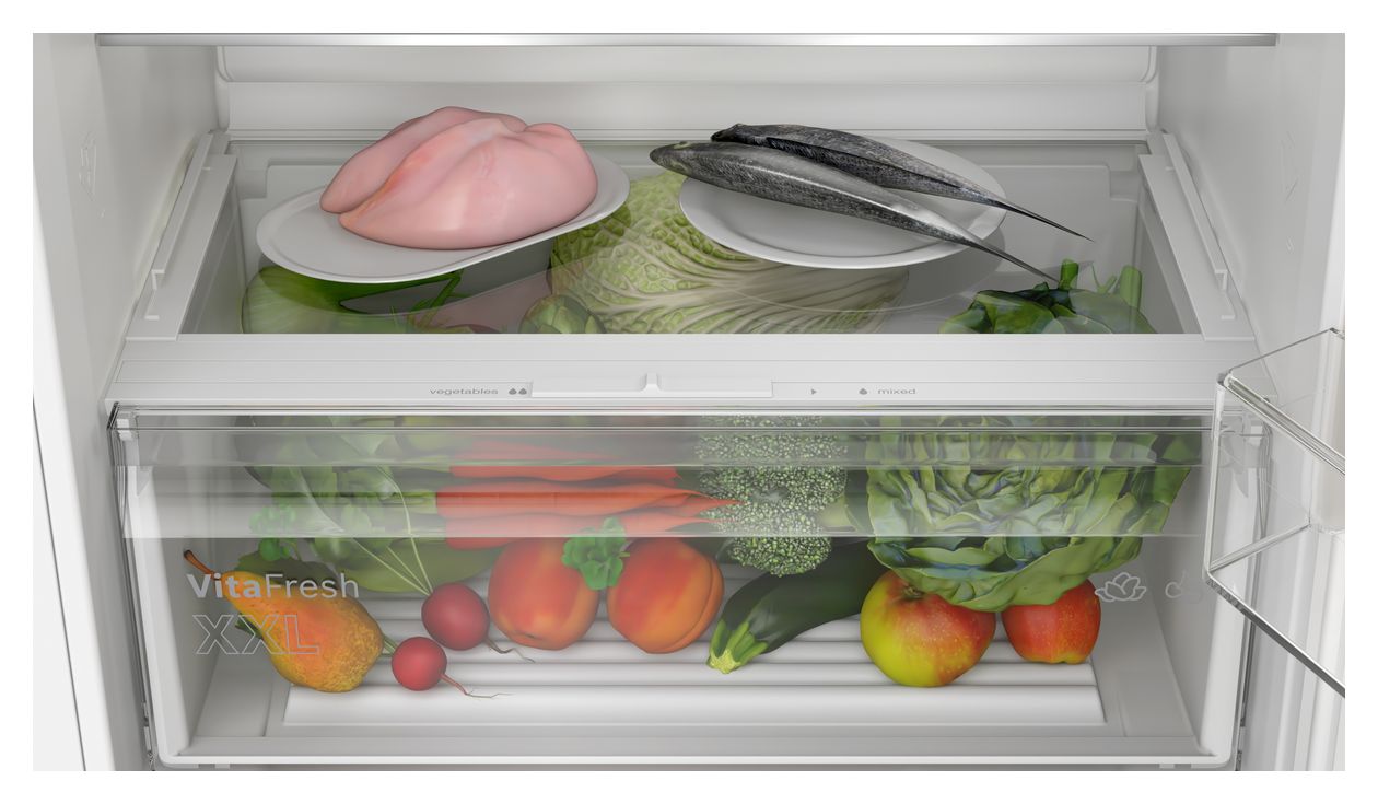 Serie 2 KBN96NSE0 Schlepptür 285 l / 98 l 194 cm Einbau Kühl-/Gefrierkombination 256 kWh NoFrost 