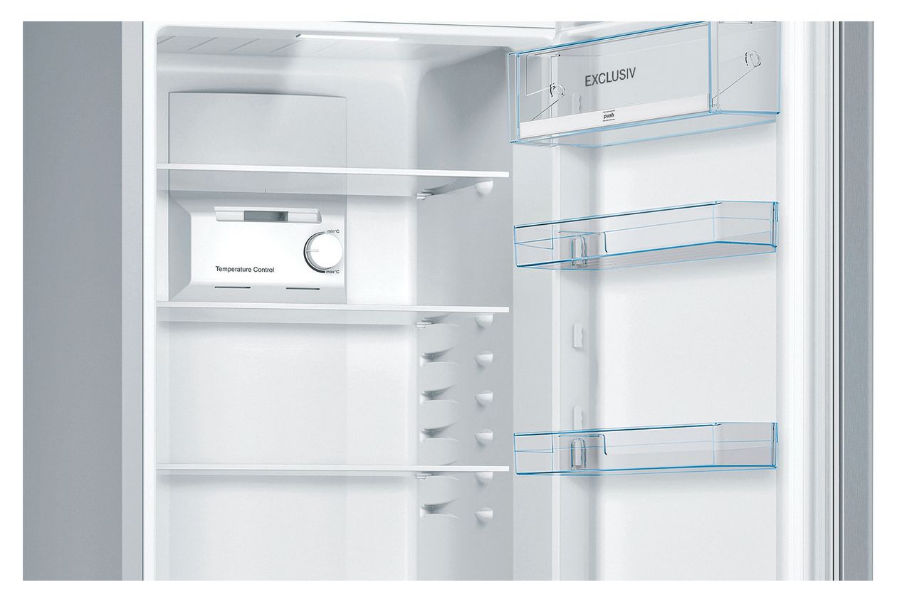 Serie 2 KGN36ELEA 216 l / 89 l Kühl-Gefrierkombi freistehend NoFrost 239 kWh Jahr  (Edelstahl) 