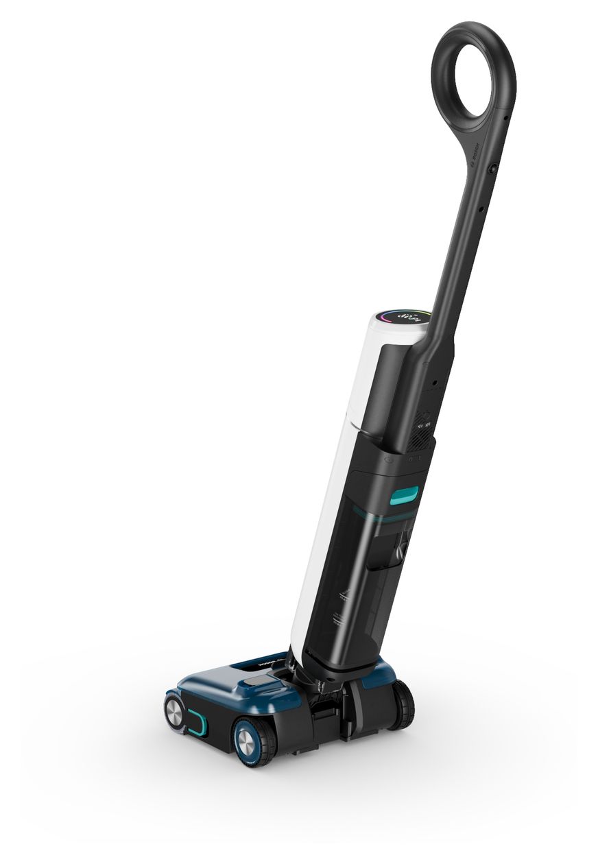 Serie 4 BHF41WE OneFlow Handstaubsauger Beutellos bis 40 min Laufzeit (Schwarz, Blau, Weiß) 