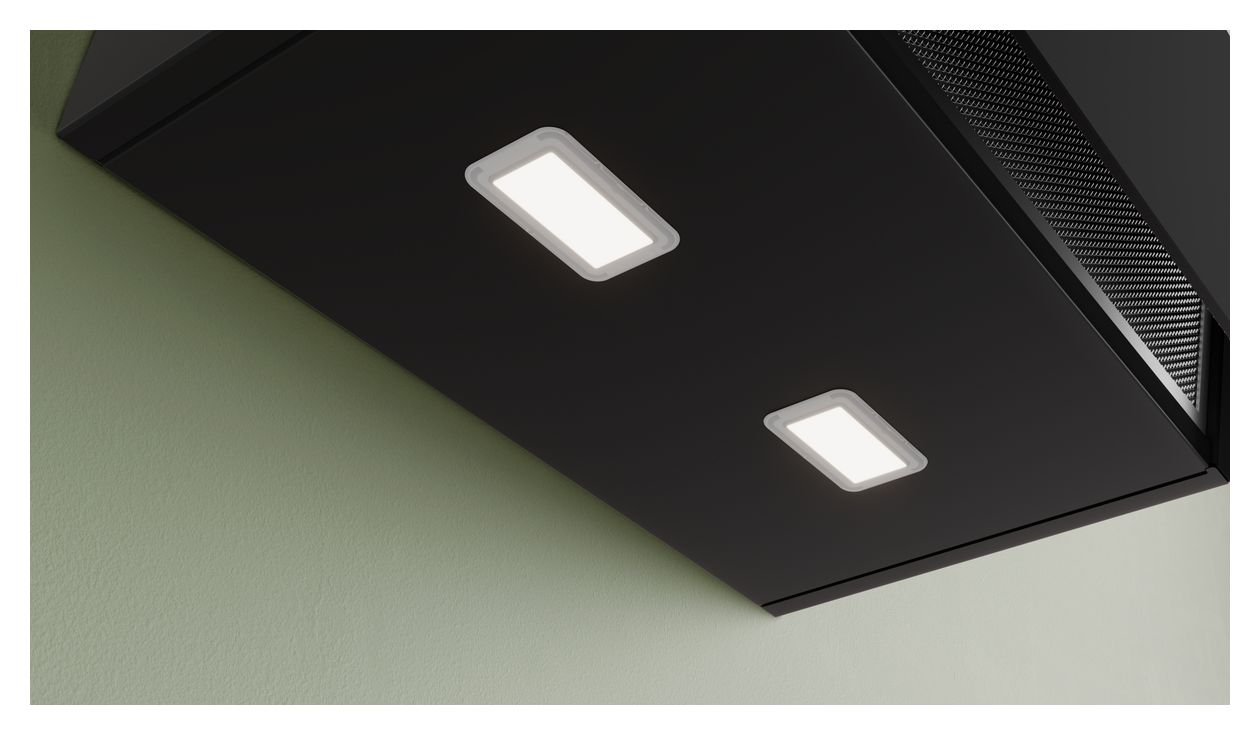 Serie 4 DWK95DF61 Dunstabzugshaube Wand 90 cm Abluft/Umluft (Schwarz) 