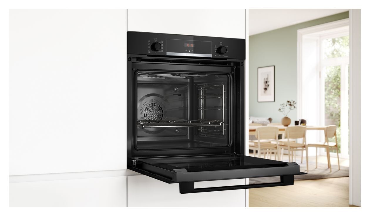 Serie 4 HBA514BB3 Einbaubackofen groß AutoClean (Schwarz) 
