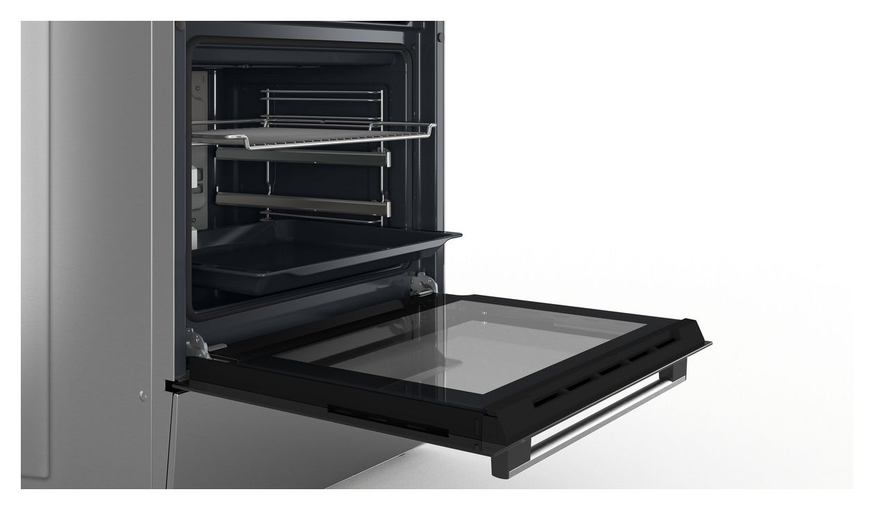 Serie 4 HKR39C250 Freistehender Herd Elektro normal Variabler Doppelgrill 7 Beheizungsarten mit Glaskeramik Kochfeld 
