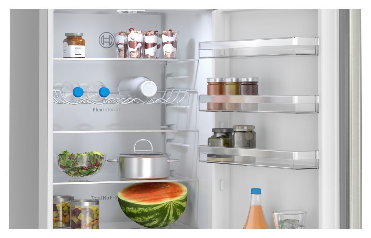 Serie 4 KGN392ICF 260 l / 103 l Kühl-Gefrierkombi freistehend 162 kWh Jahr  (Edelstahl) 