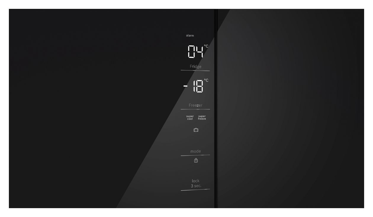 Serie 4 KMC85LBEA Side-by-Side Kühl-/ Gefrierkombination 324 l / 223 l 322 kWh NoFrost 1895 mm x 855 mm  (Schwarz) 