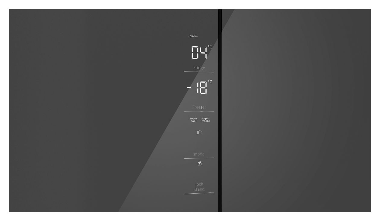 Serie 4 KMC85LEEA Side-by-Side Kühl-/ Gefrierkombination French Door 324 l / 223 l 322 kWh NoFrost 1895 mm x 855 mm  (Grau) 