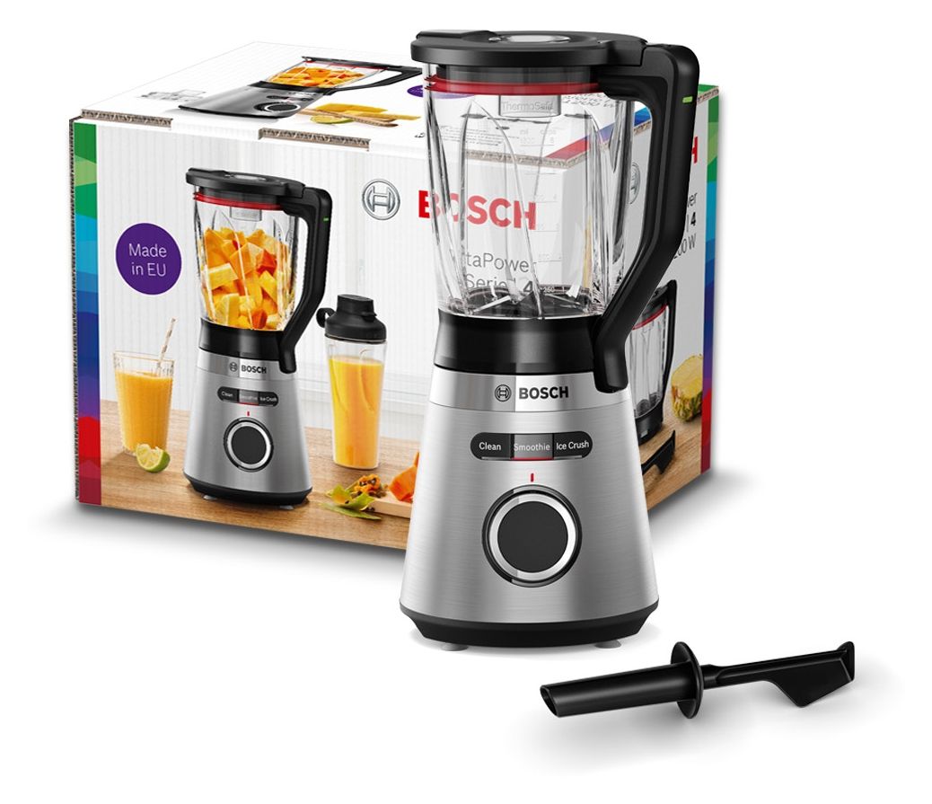 Serie 4 MMB6382M Standmixer 1200 W  (Schwarz, Edelstahl) 