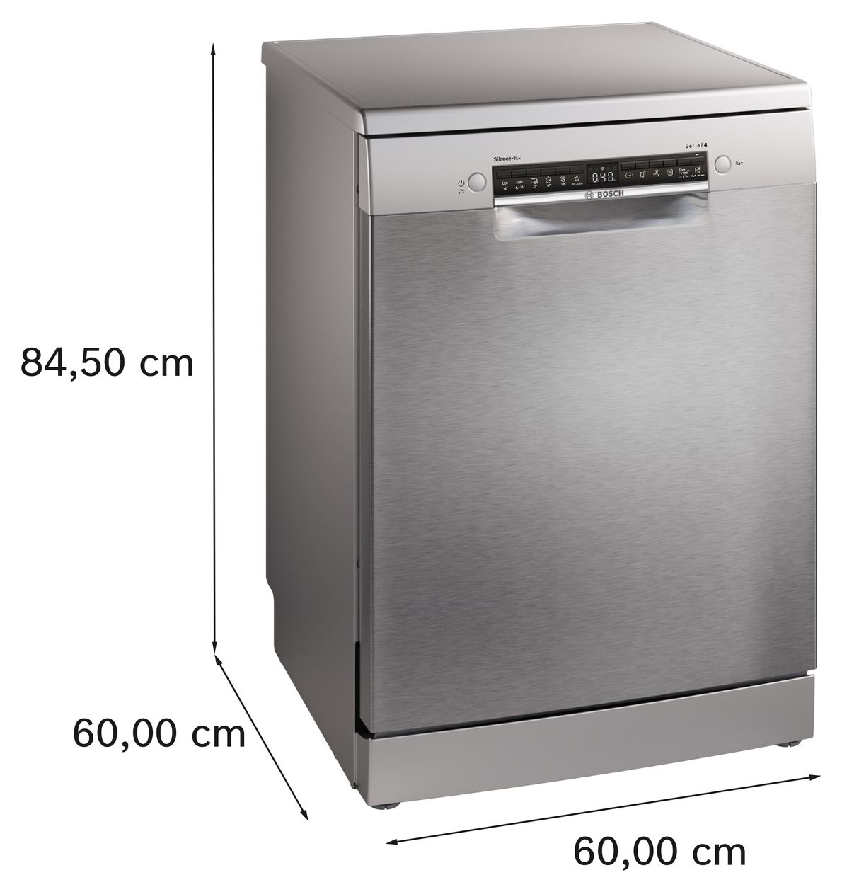 Serie 4 SMS4EMI06E 60 cm Geschirrspüler freistehend Sehr leise 14 Maßgedecke aquaStop Funktion Wärmetauscher 