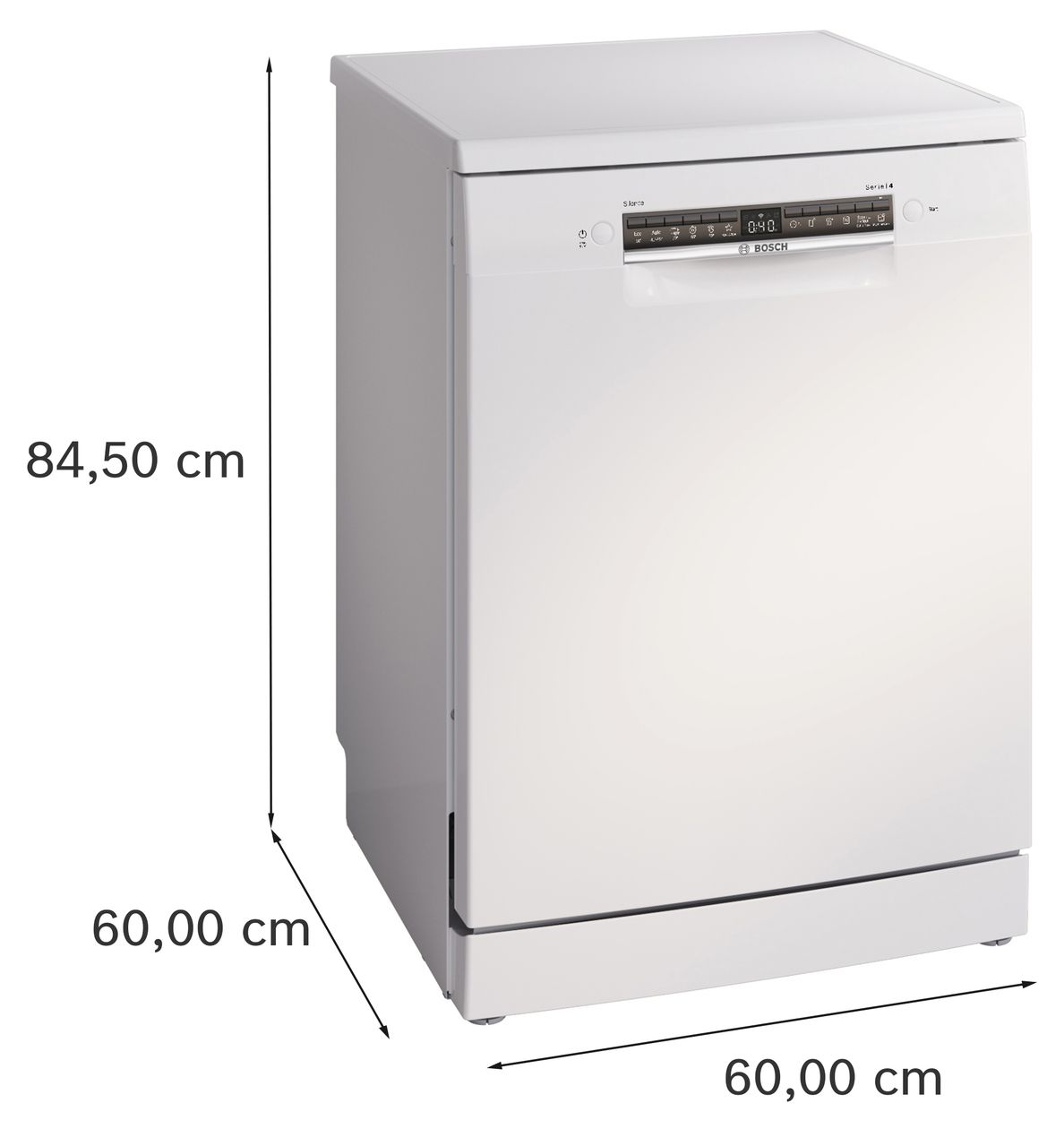 Serie 4 SMS4HTW16E 60 cm Geschirrspüler freistehend Leise 13 Maßgedecke aquaStop Funktion Wärmetauscher 