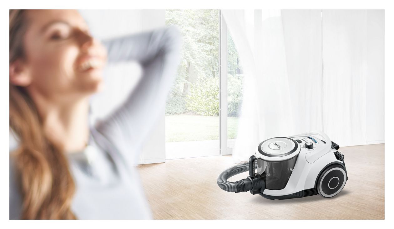 Serie 6 BGC41XALL Bodenstaubsauger Beutellos 700 W  (Weiß) 