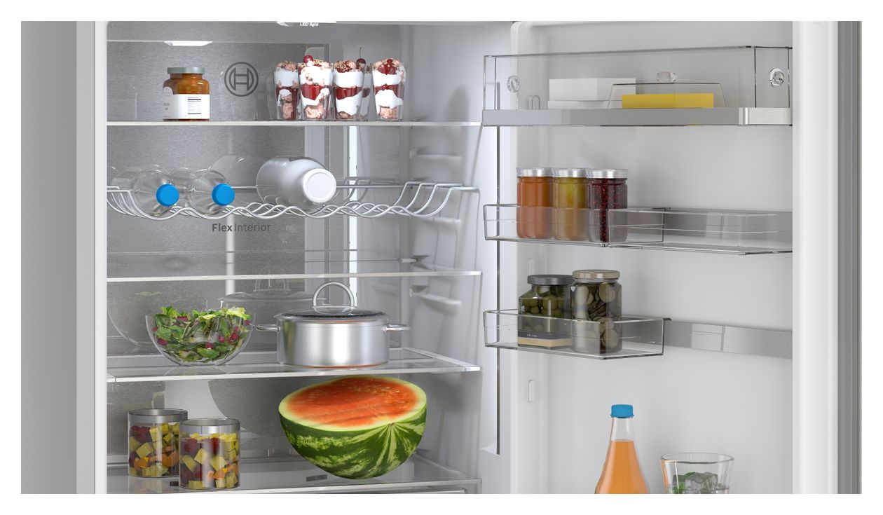 Serie 6 KGN49AIBT 311 l / 129 l Kühl-Gefrierkombi freistehend NoFrost 142 kWh Jahr  (Edelstahl) 