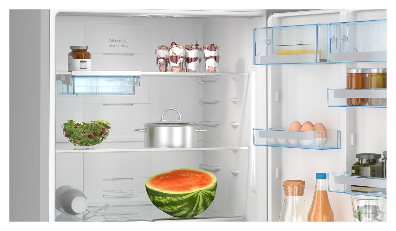 Serie 6 KGN76AXDR 406 l / 120 l Kühl-Gefrierkombi freistehend NoFrost 219 kWh Jahr  (Schwarz) 