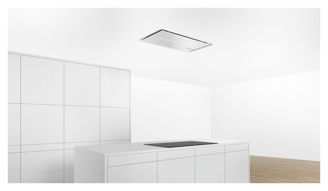 Serie 8 DRC99PS20 Abluft/Umluft Dunstabzugshaube/Esse Decke 91 cm (Silber) 