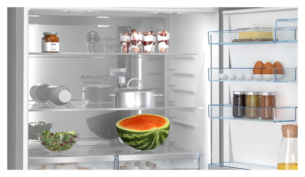 Serie 8 KGP86FIC0N 422 l / 202 l Kühl-Gefrierkombi freistehend NoFrost 216 kWh Jahr  (Edelstahl) 