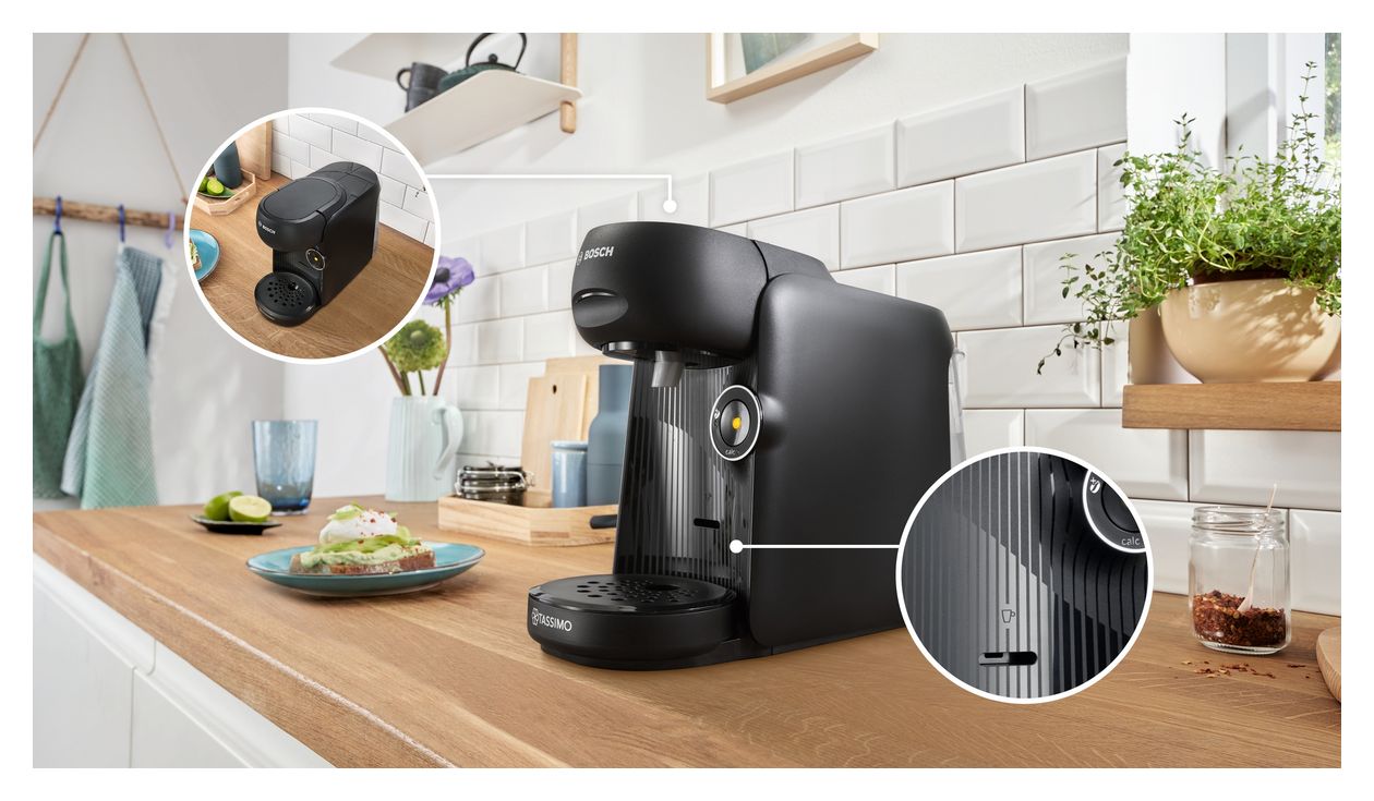 TAS162E Tassimo Finesse Kaffeekapsel Maschine  (Schwarz) 