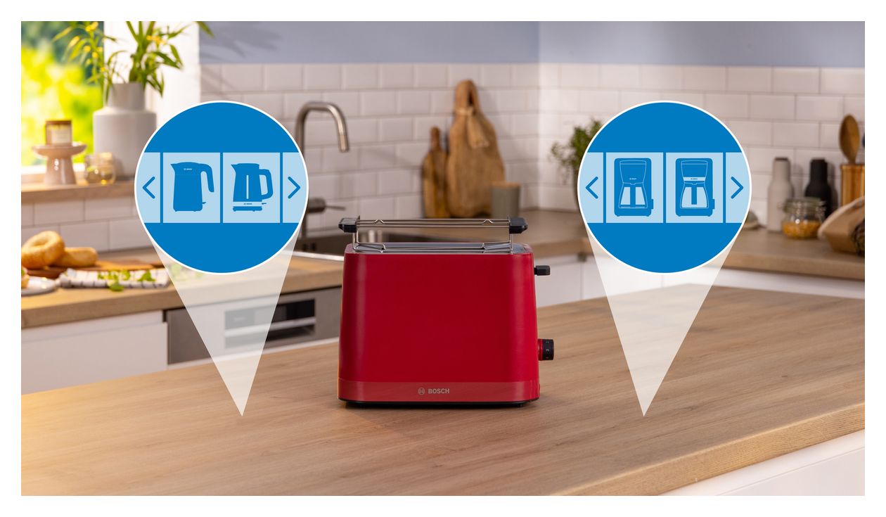 TAT3M124 MyMoment Toaster 950 W 2 Scheibe(n)  (Rot) 