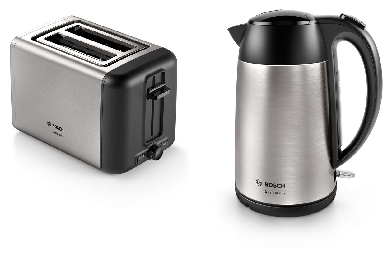 TAT3P420DE DesignLine Toaster 970 W 2 Scheibe(n)  (Schwarz, Silber) 