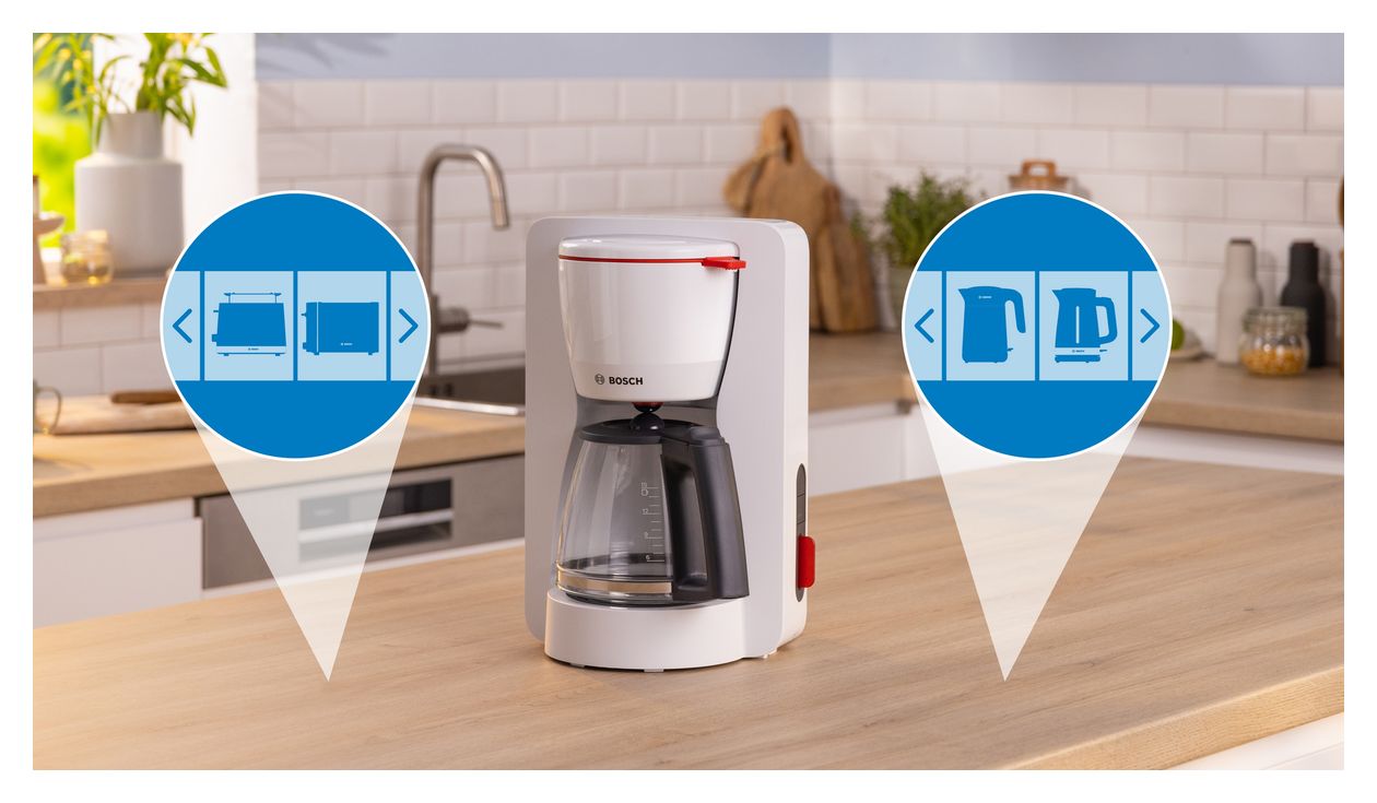 TKA3M131 MyMoment 15 Tassen Filterkaffeemaschine 1,2 l  (Weiß) 