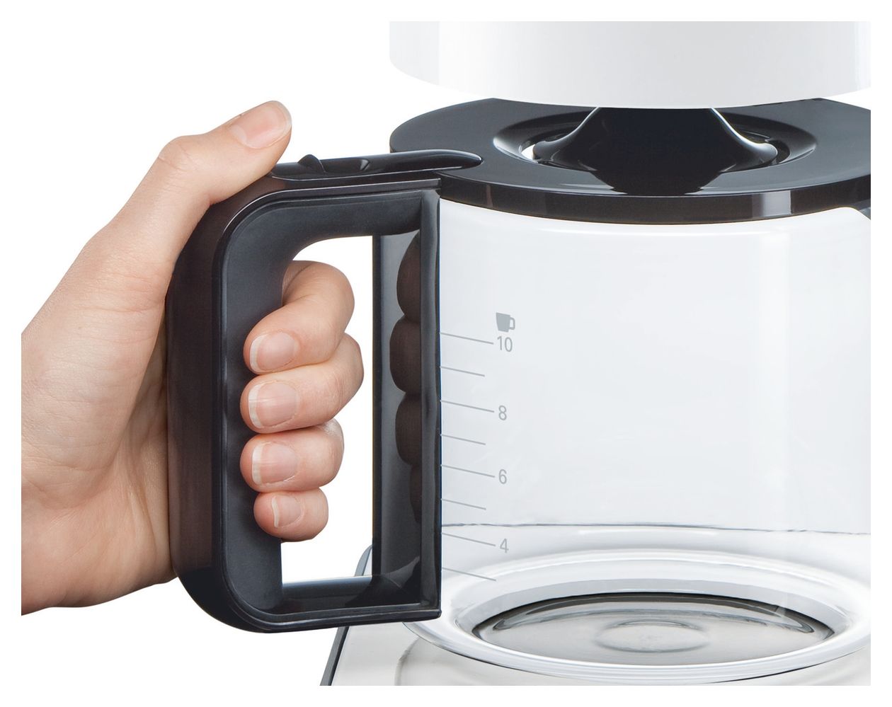 TKA8011 Styline 15 Tassen Filterkaffeemaschine 1,2 l  (Anthrazit, Weiß) 