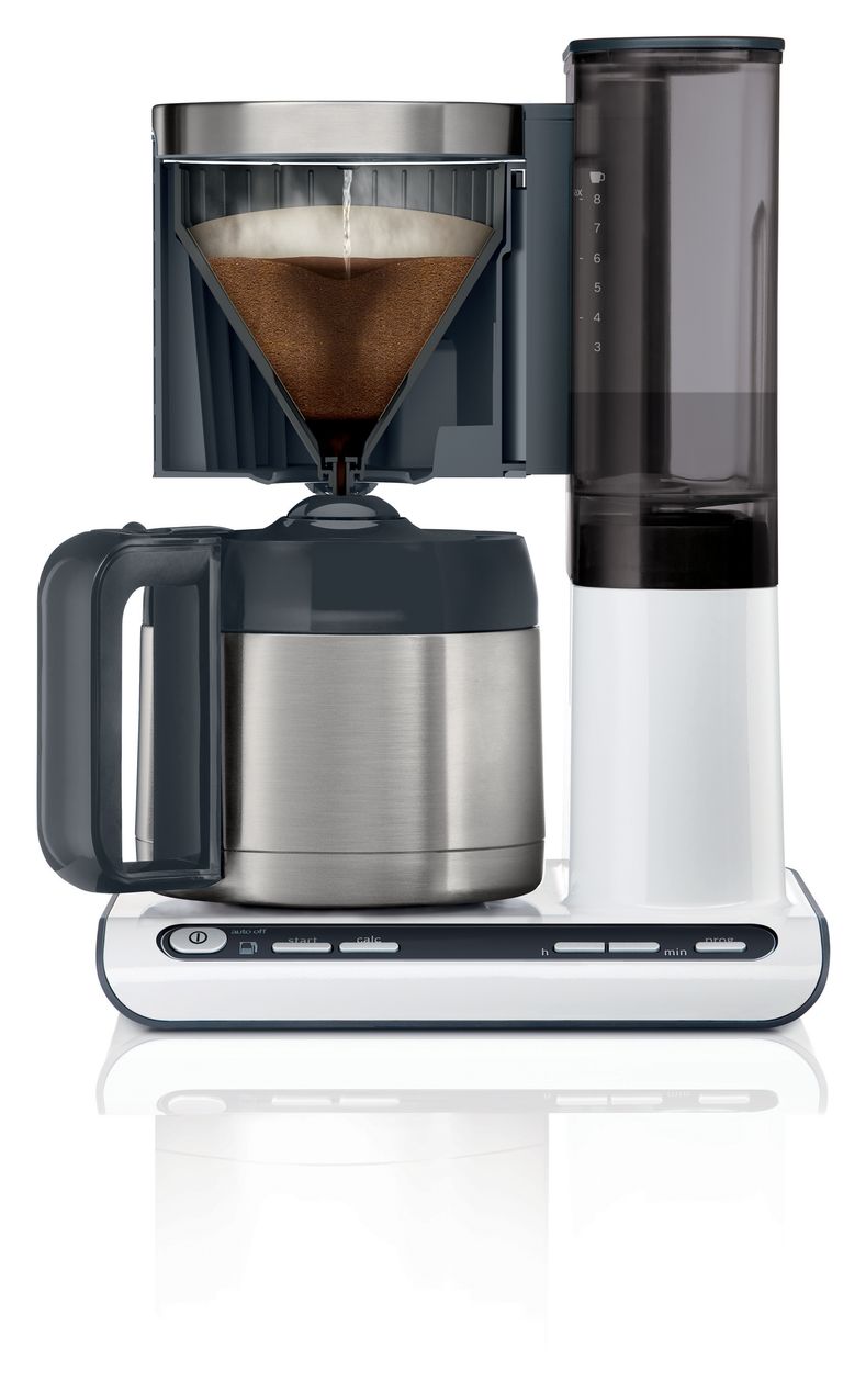TKA8A681 Styline 8 Tassen Thermo Filterkaffeemaschine 1,1 l  (Edelstahl, Weiß) 