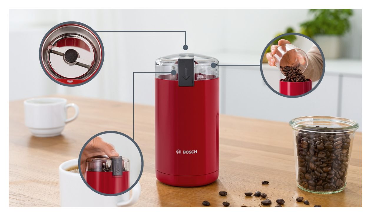 TSM6A014R Kaffeemühle für 75 g 180 W  (Rot) 
