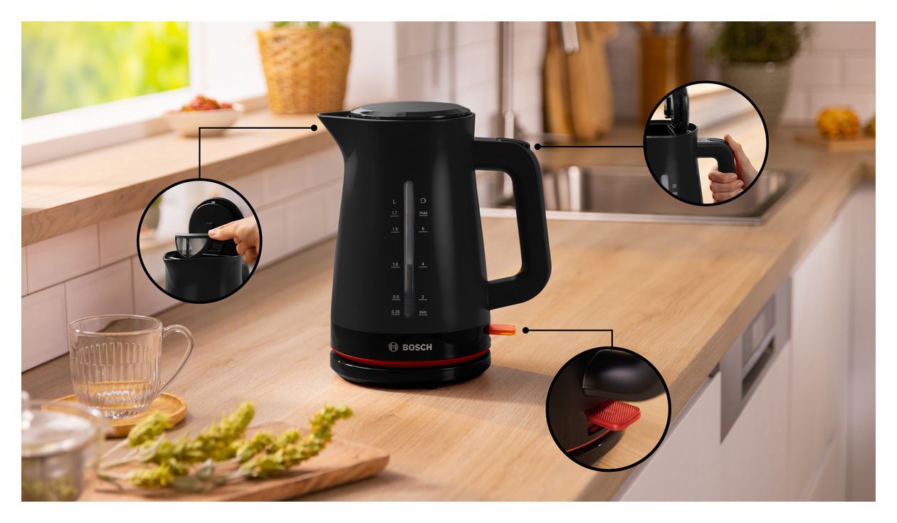 TWK3M123 MyMoment 1,7 l Wasserkocher 2400 W  (Schwarz) 