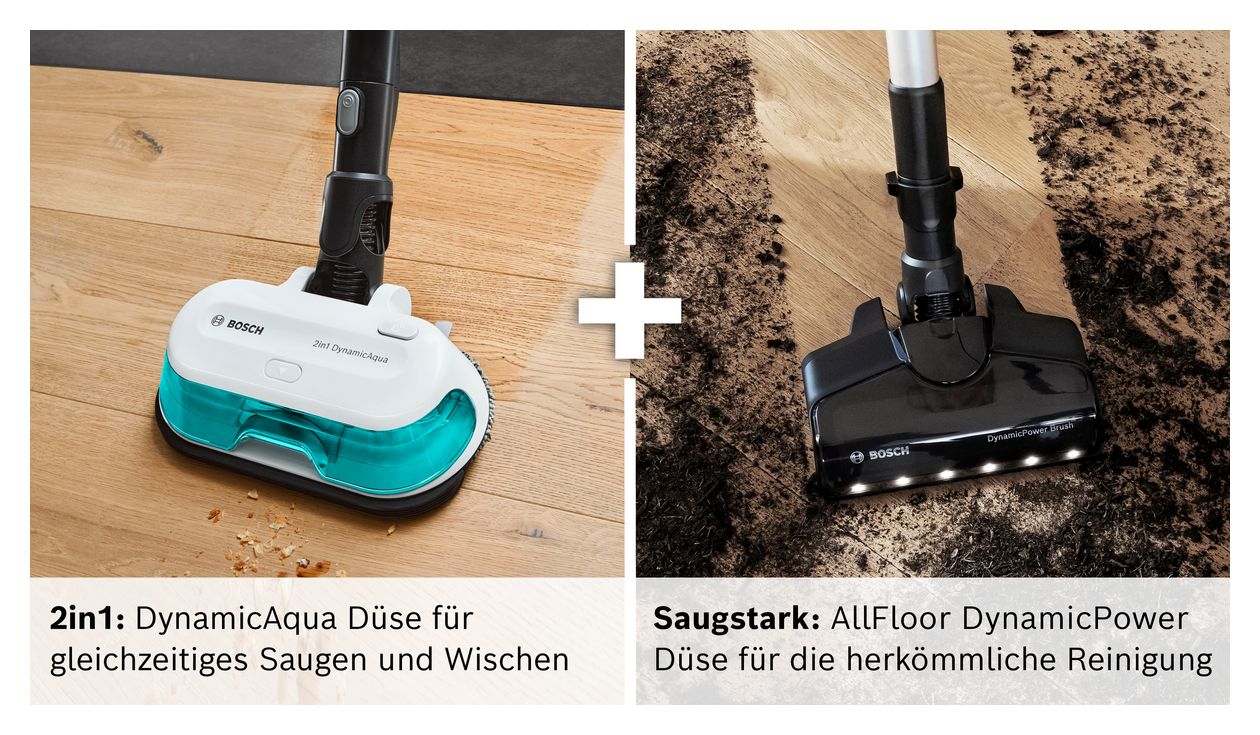 Unlimited 7 BKS71HYG3 ProHygienic Handstaubsauger Beutellos bis 40 min Laufzeit 18 V HEPA  (Schwarz, Weiß) 