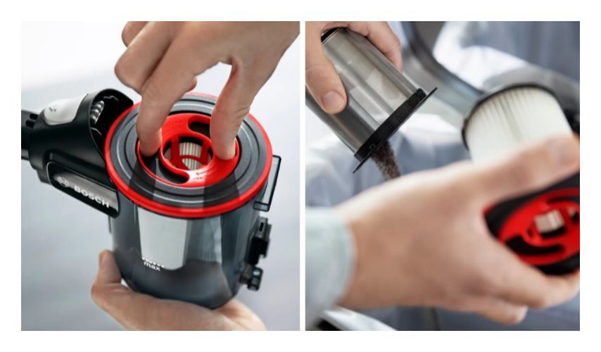 Unlimited 7 BSS71125AH Handstaubsauger Beutellos bis 35 min Laufzeit 18 V  (Schwarz, Blau) 