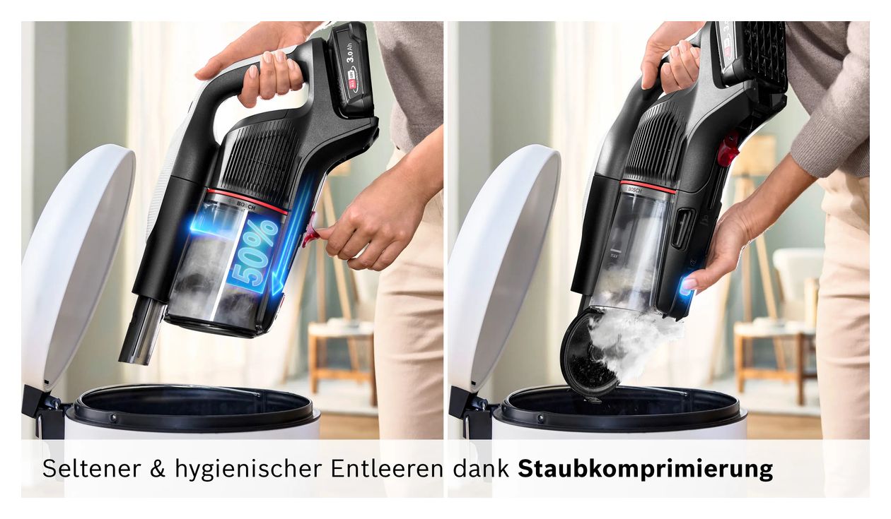 Unlimited 9 BKS931BA Handstaubsauger Beutellos bis 60 min Laufzeit 18 V HEPA  (Weiß) 