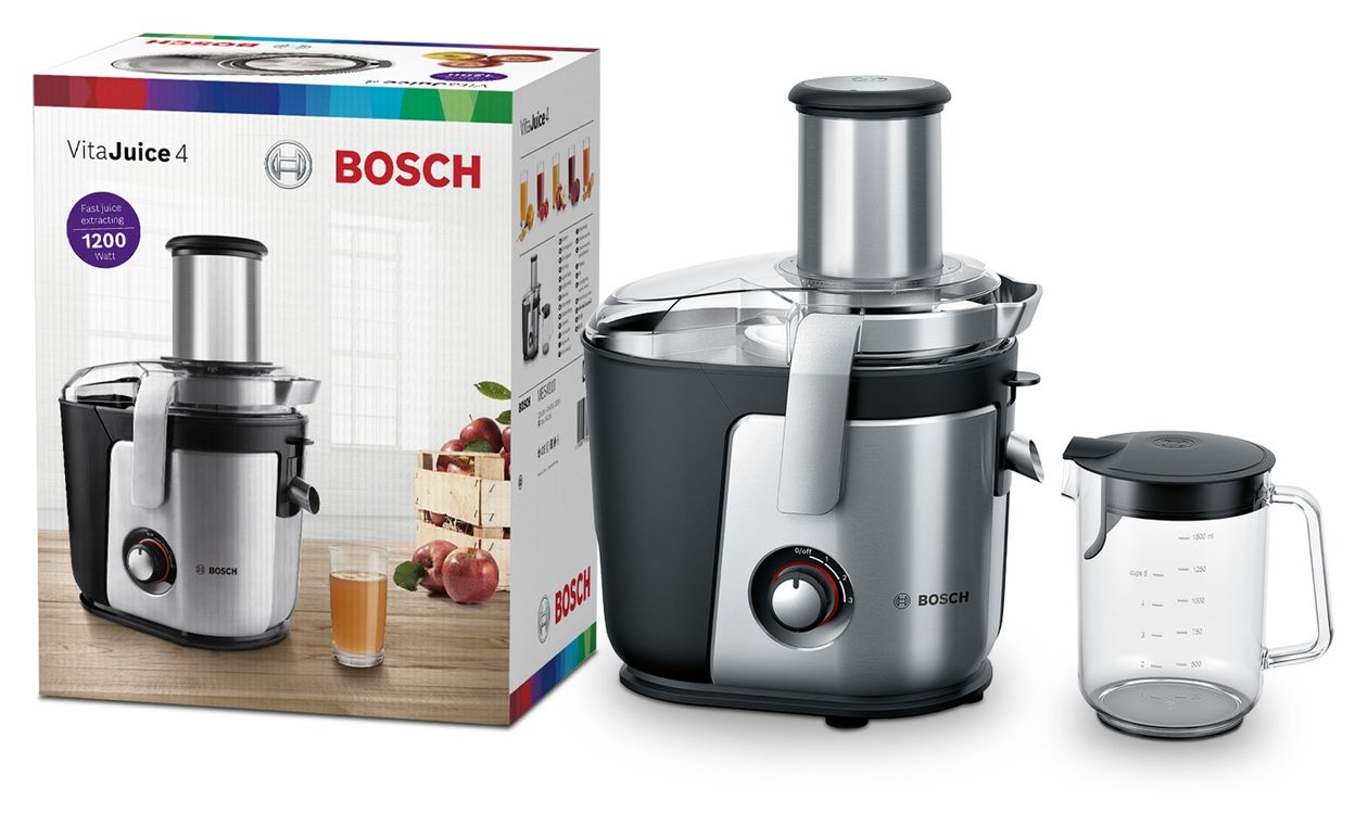 VitaJuice 4 MES4010 Entsafter 1200 W  (Schwarz, Silber) 
